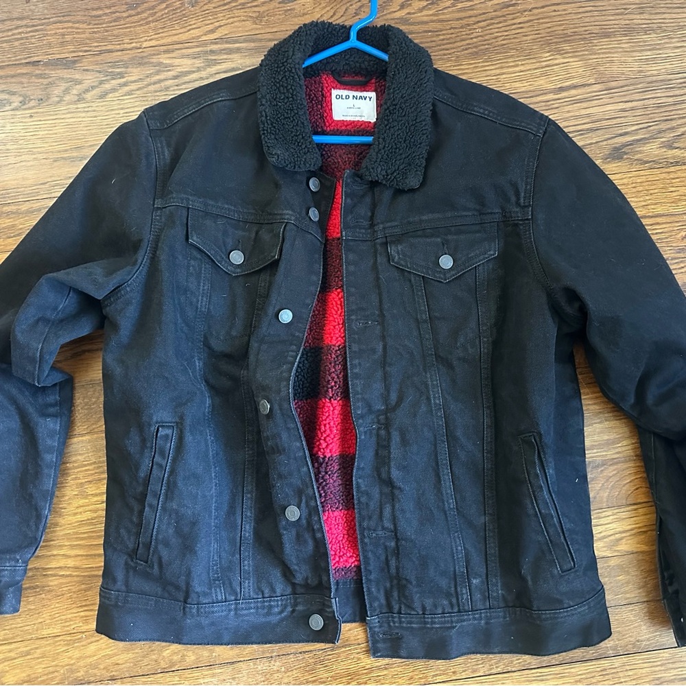 Old Navy Black Denim Jacket for Men or Women